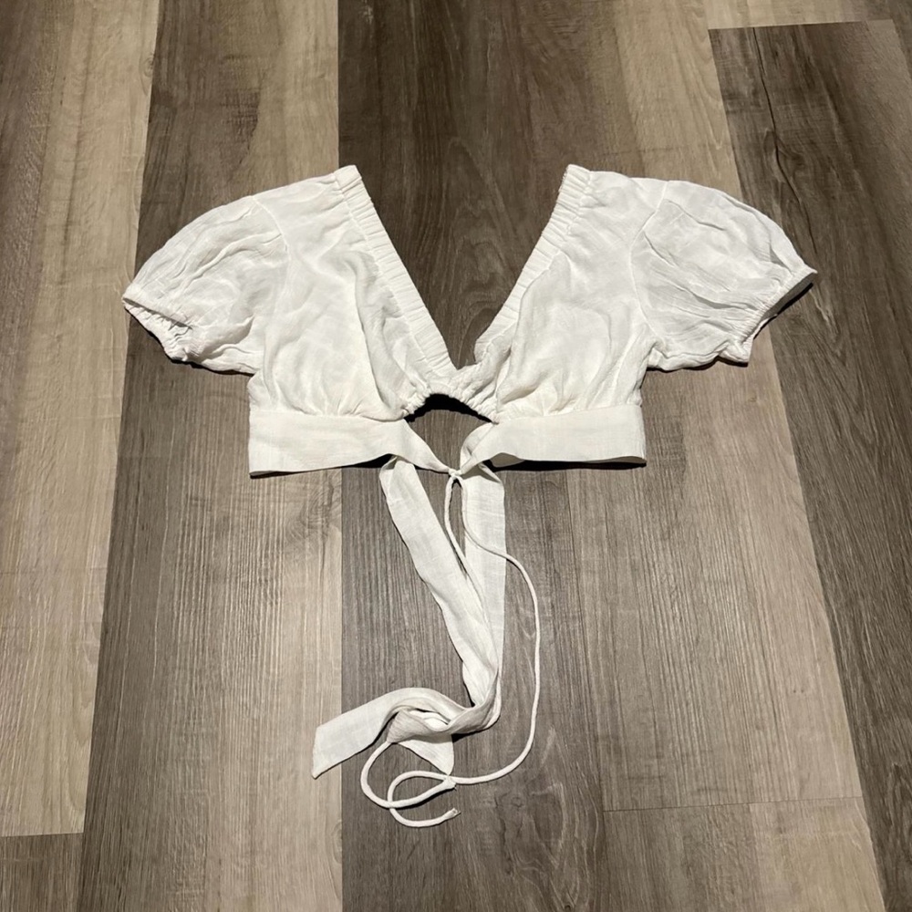 Princess Polly White Puff Sleeve Blouse